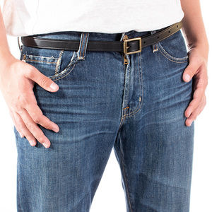 ROLAND MOURET BLACK CLASSIC BELT | MENS